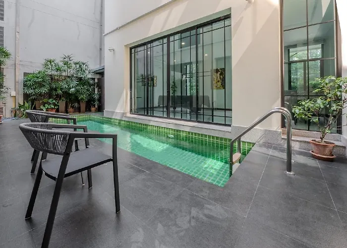 Apartamento Sukumvit Pool 5br 5-7min-walk To Thonglor Sky Train *